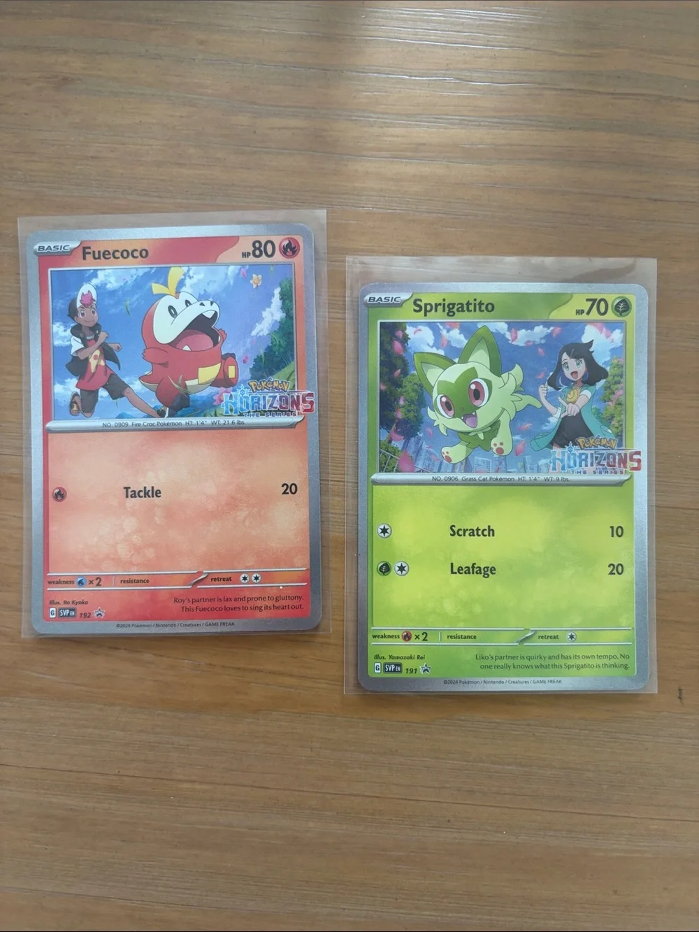 ✨ Pokémon Horizons Promo Holo Card Lot | Sprigatito & Fuecoco | 2 Cards ✨5/$25✨
